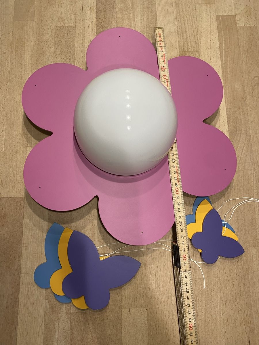 Philips Lampadari & plafoniere: Philips Deckenleuchte Kinderzimmerlampe Blume Schmetterlinge – Usato da Flawil venduto da Vera44 5