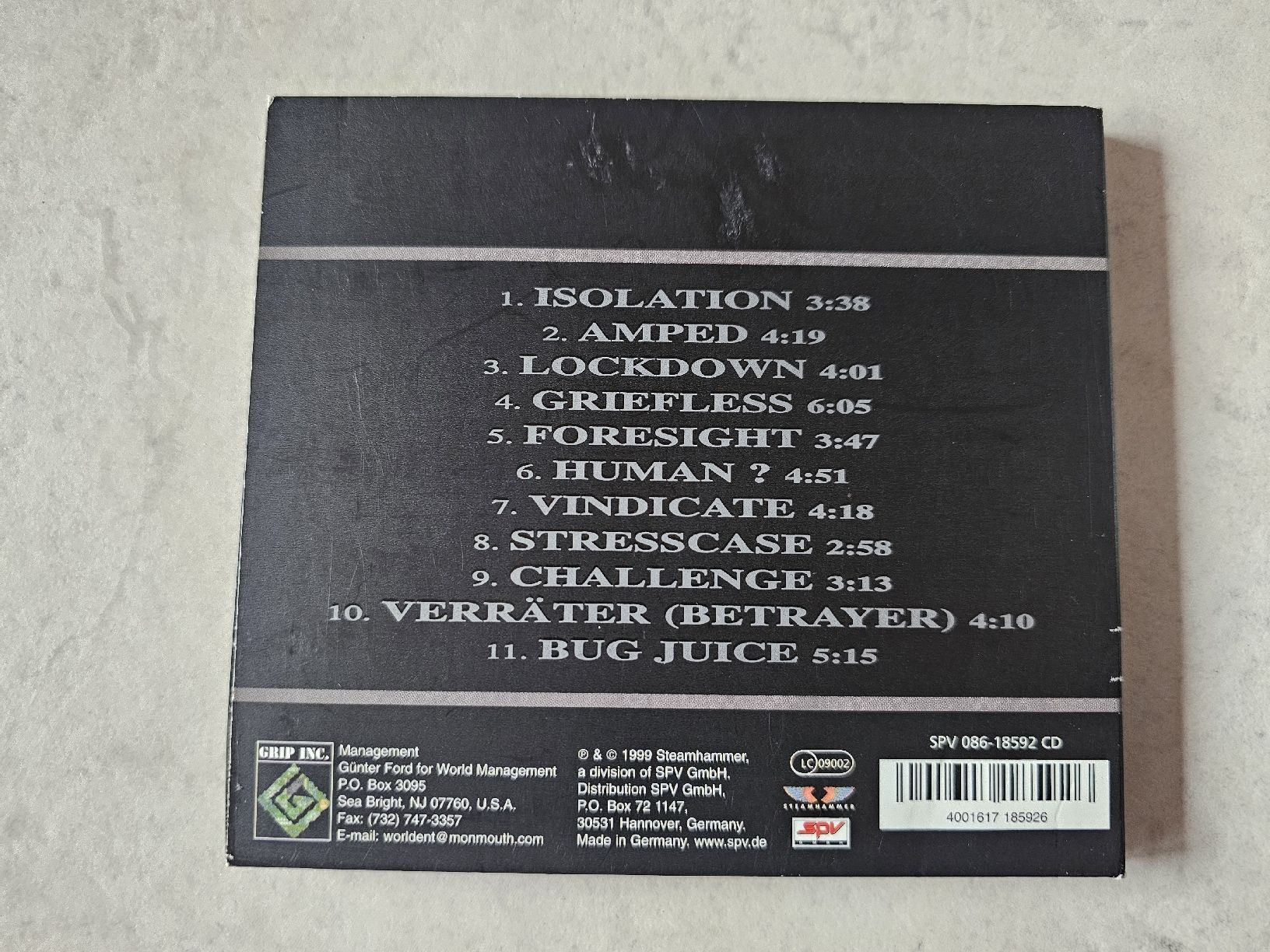 CDs: Grip Inc  -  Solidify – Gebraucht aus Schneisingen von backstore24 1