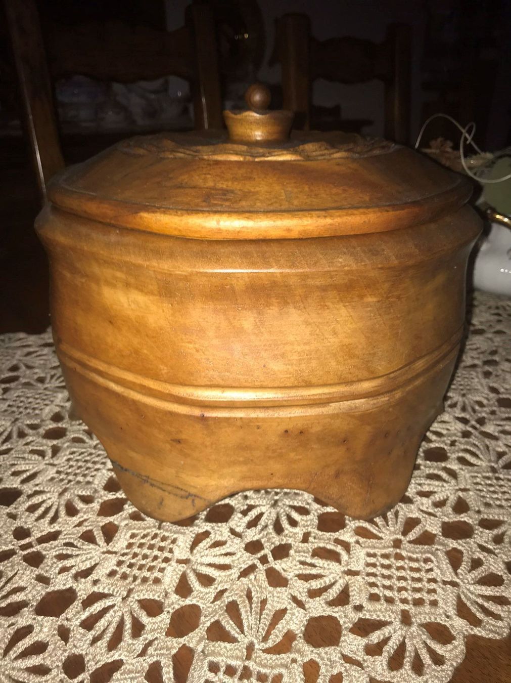 Articoli in legno: Altes Holz Schatulle – Usato da Mehlsecken venduto da Reymau 1