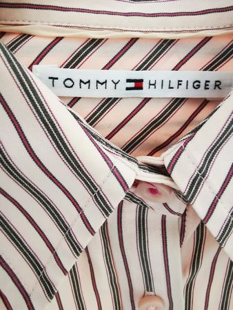 Tommy Hilfiger Bluse, Gr. 36, rosa gestreift, neuwertig