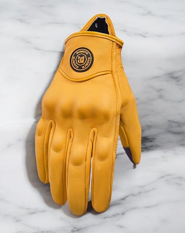 Altri accessori da uomo: Gelb Leder Motorrad Handschuh Gr. XL – Nuovo e nell'imballaggio originale da Châtelaine venduto da topshop.switzerland 1