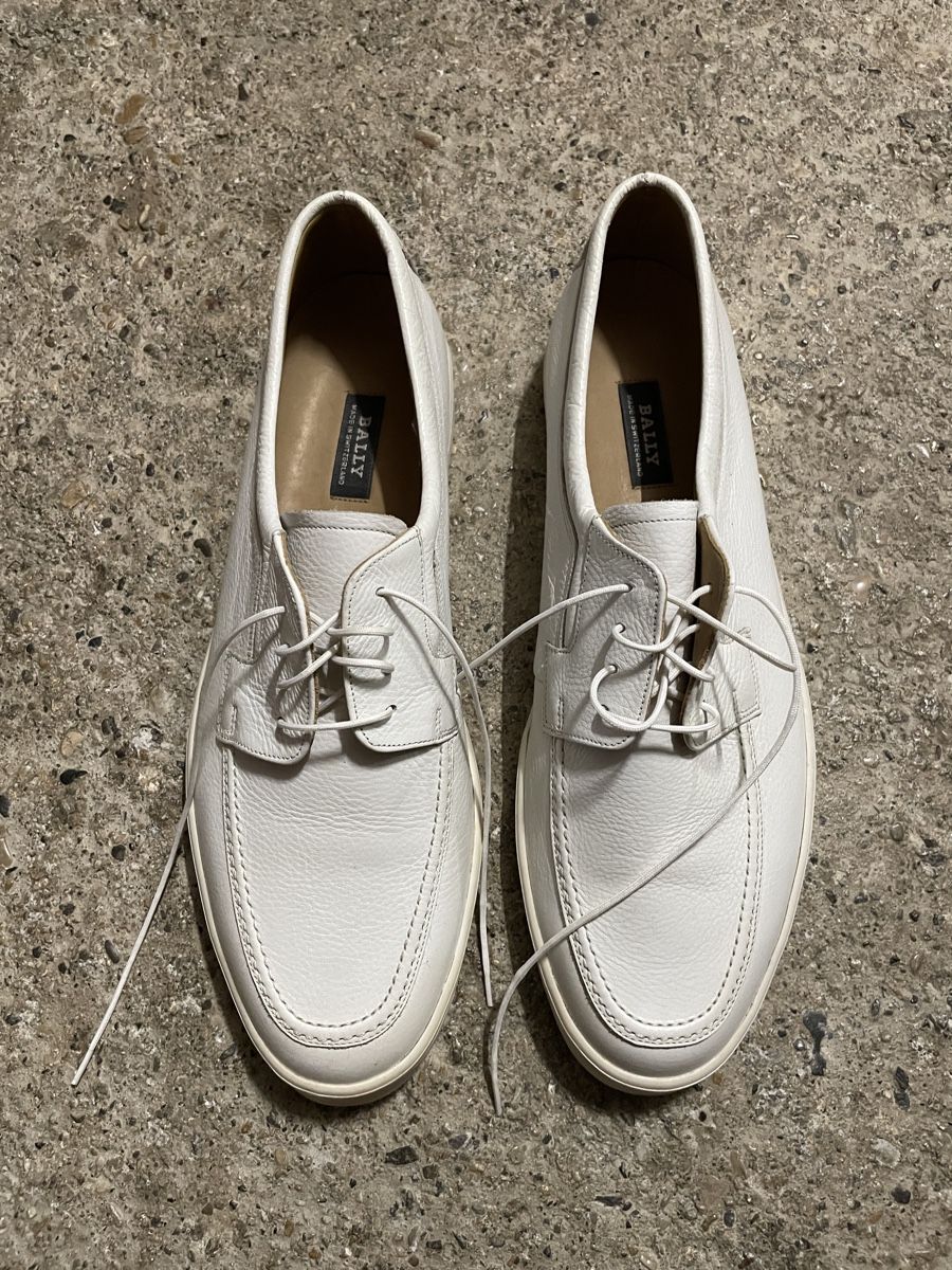 Bally Herrenschuhe: Bally Leather Shoes Size us 13 White – Gebraucht aus Neuchatel von shi_9fzw