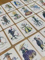 Ancien jeu de cartes Schwarzer Peter, 23 cartes