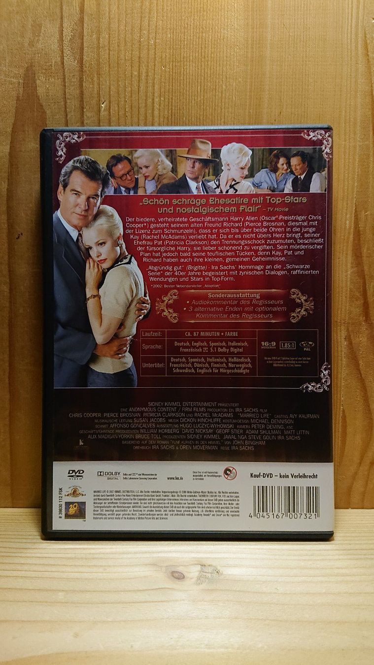 Alle DVDs: MARRIED LIFE DVD mit Rachel McAdams – Gebraucht aus Wilderswil von Exebub 1