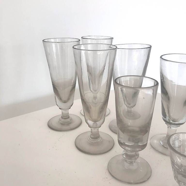 Gläser: Lot de 7 verres à Absinthe et 3 divers – Gebraucht aus bursins von silversurfer1972 1