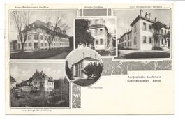 Aarau (AG) Kantonale Krankenanstalt - Jugenstil-AK - 1924