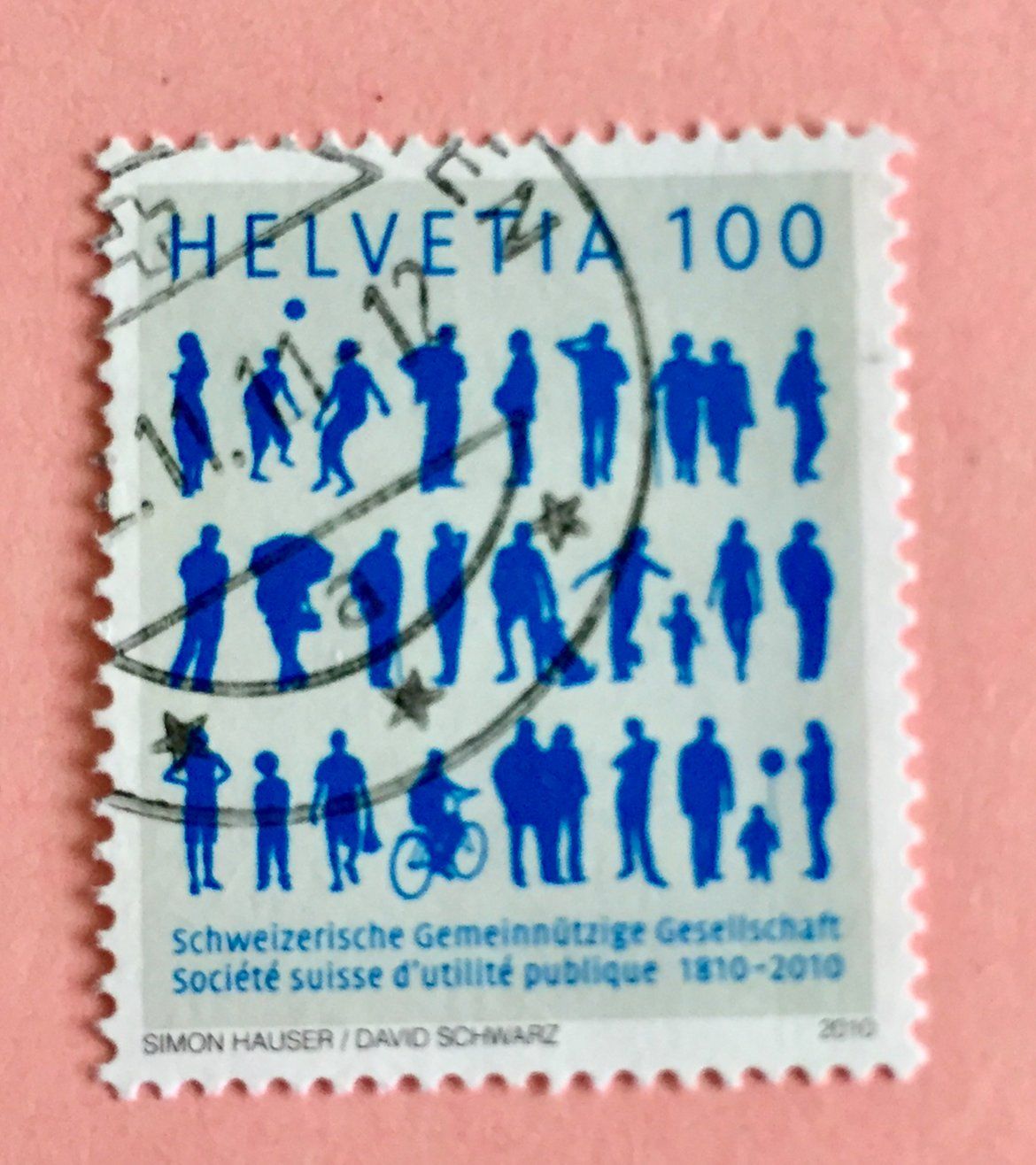Tutti i francobolli: Nr.1354 mit Stempel 200 j.Schw.Gemeinn.Gesellschaft 2010    – Usato da Aarau venduto da Billa007