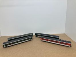 4er Set Märklin H0 Restaurant und Personenwagen SBB