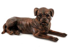 Encrier chien bullmastf victorien Tintenfass english antik