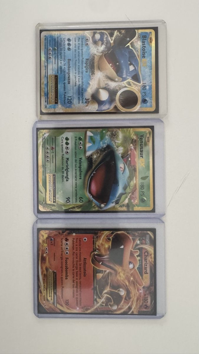 Pokémon Carte collezionabili: Pokemon charizard venusaur blastoise – Usato da Caslano venduto da tuning21