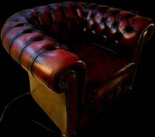 Chesterfield Sessel echt leder - made in England