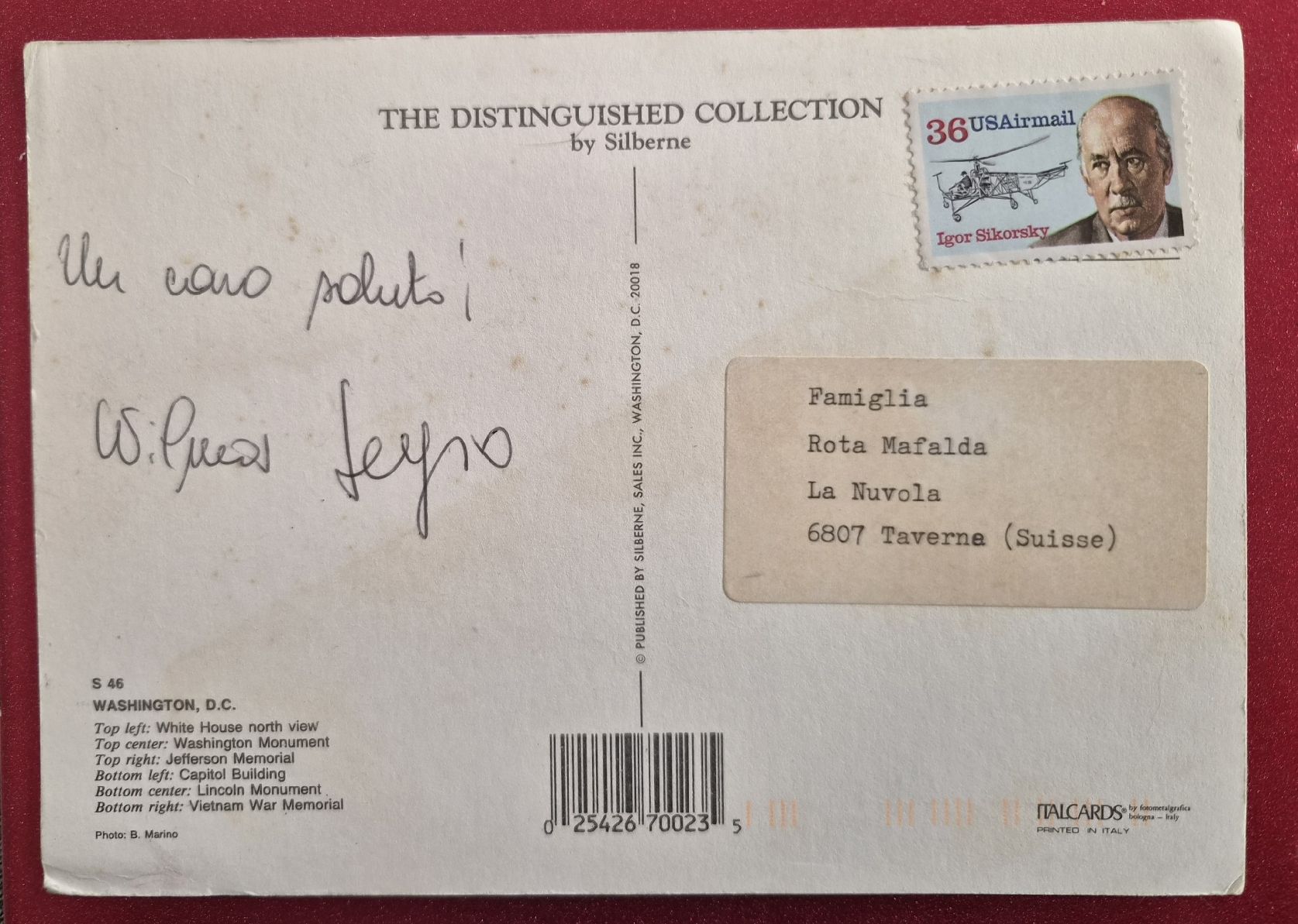 Cartoline postali: Washington DC USA 1989 – Usato da Melchnau venduto da Arthurius 1