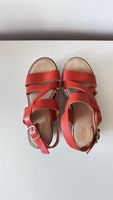 Sandaletten rot Leder Grösse 36