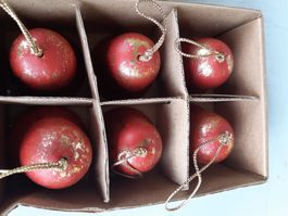 6 Tonglocken NEU Weihnachtsdekoration