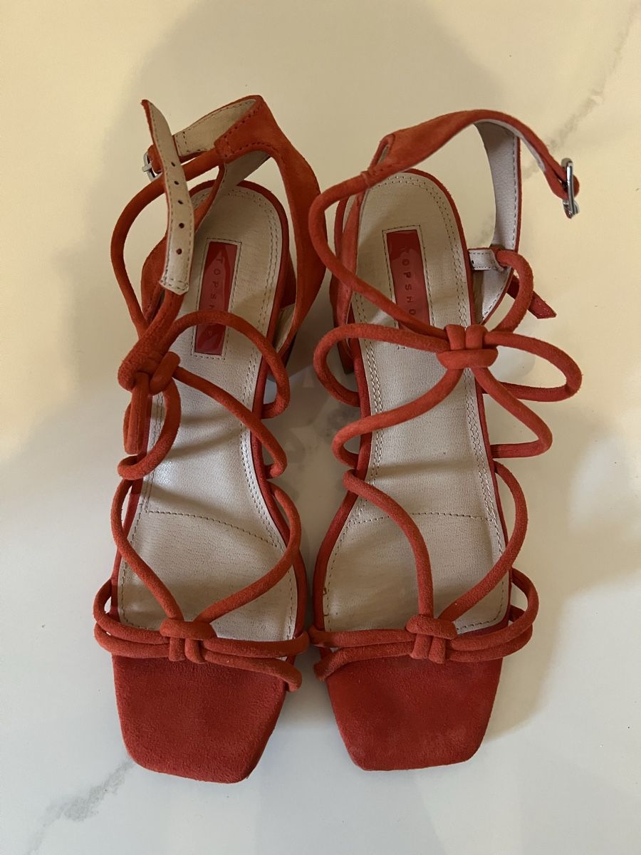 Topshop Scarpe da donna: Sandali Top Shop arancioni – Usato da Sonvico venduto da gborella