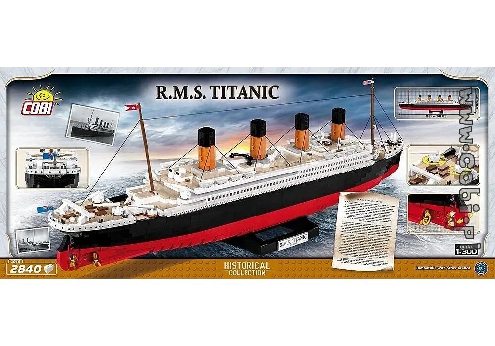 Cobi Kit di costruzioni: COBI 1916 Titanic RMS, 1:300 – Usato da Basel venduto da SwissBrickBank 3