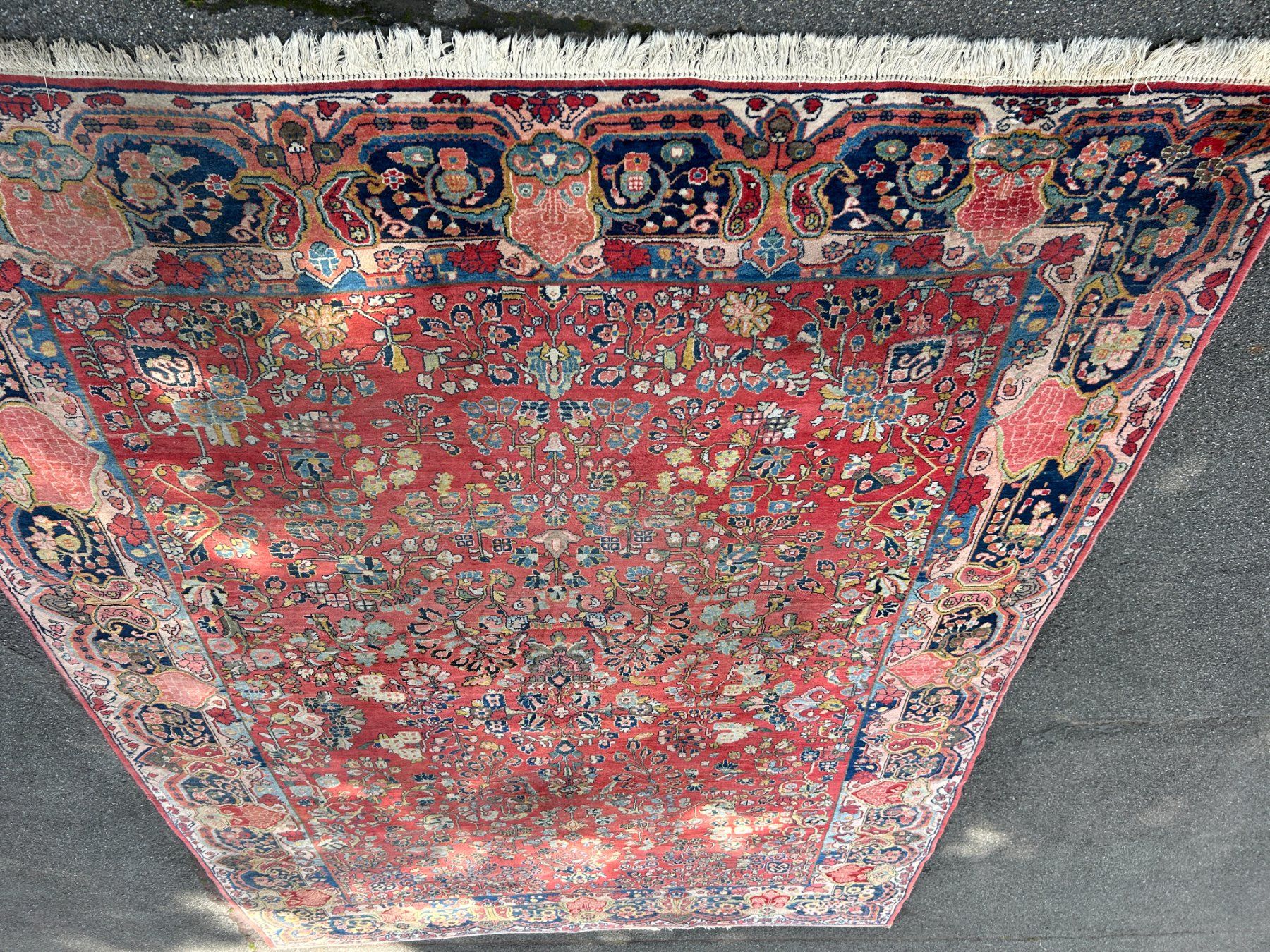 Teppiche: Großformatiger antiker Sarugh Perserteppich 380 x 270 cm – Gebraucht aus Steinhausen von Super05 1