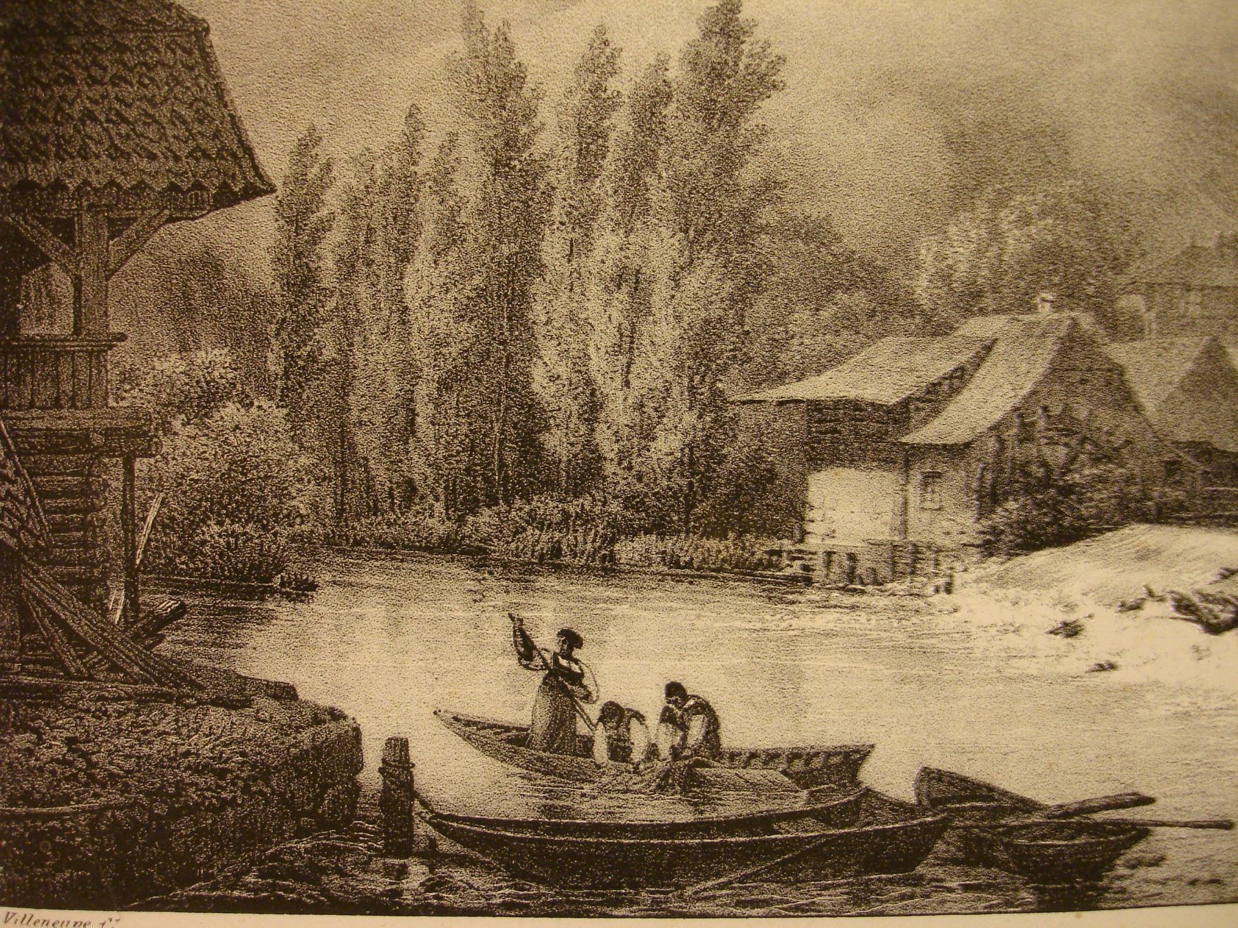 Arts picturaux & lithographies: UNTERSEEN, LITHOGRAPHIE 1824 – D'occasion à Grüningen par Kartensammler 2