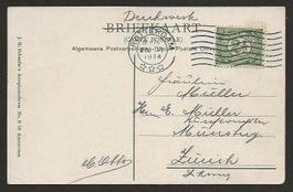1914 Nederland Ansichtskarte v Rotterdam nach Zürich