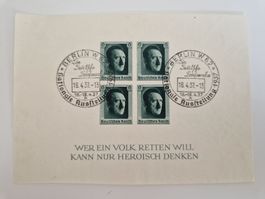 Deutsches Reich Briefmarken Block 8