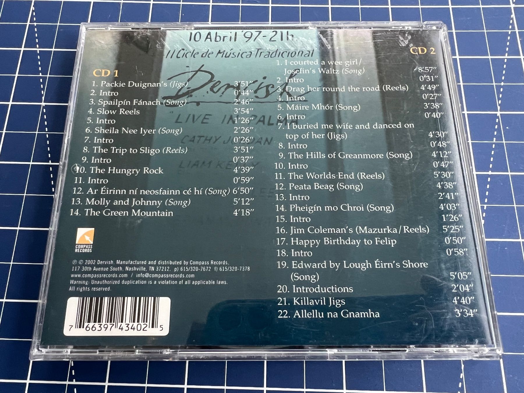 CD: Dervish – Live In Palma – Usato da st.gallen venduto da sophiephie 3