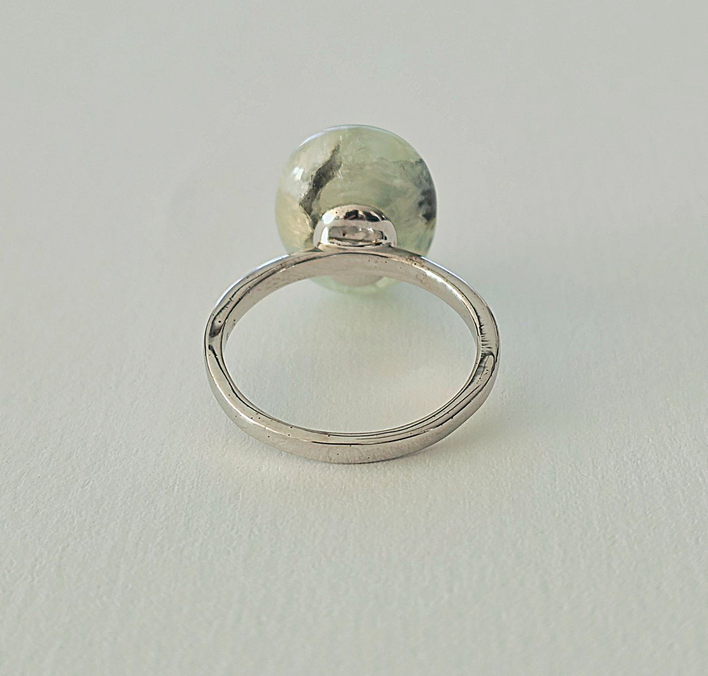 Anelli: Eleganter Prehnit Silberring 925 - NEU – Nuovo e nell'imballaggio originale da Uetikon am See venduto da Coralreef 6