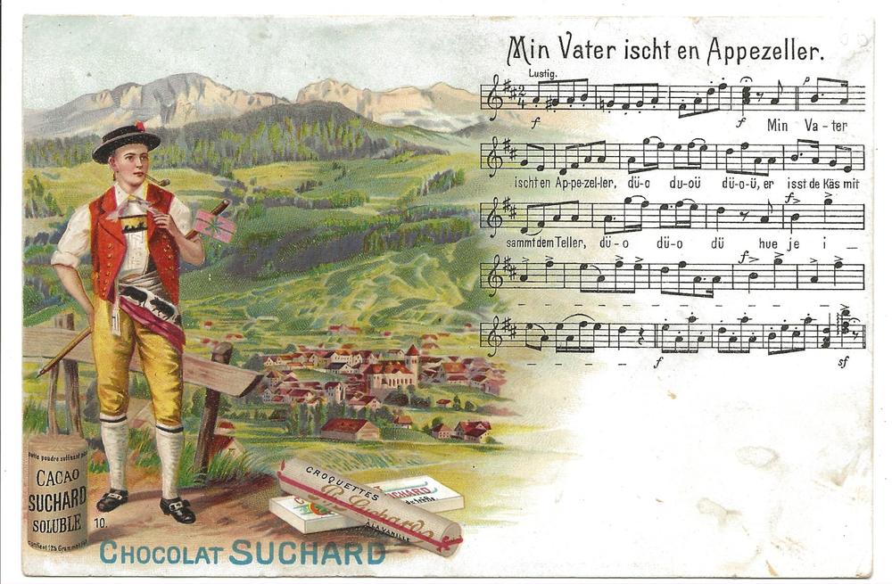 Werbung: Suchard - Min Vater isch en Appezeller Lied Litho (Gebraucht ...