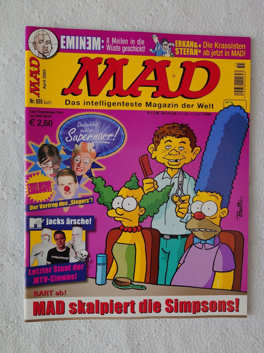 Comics: MAD Hefte Nr. 54, 55, 57 und 58 – Gebraucht aus Luzern von Vegeta3000 2