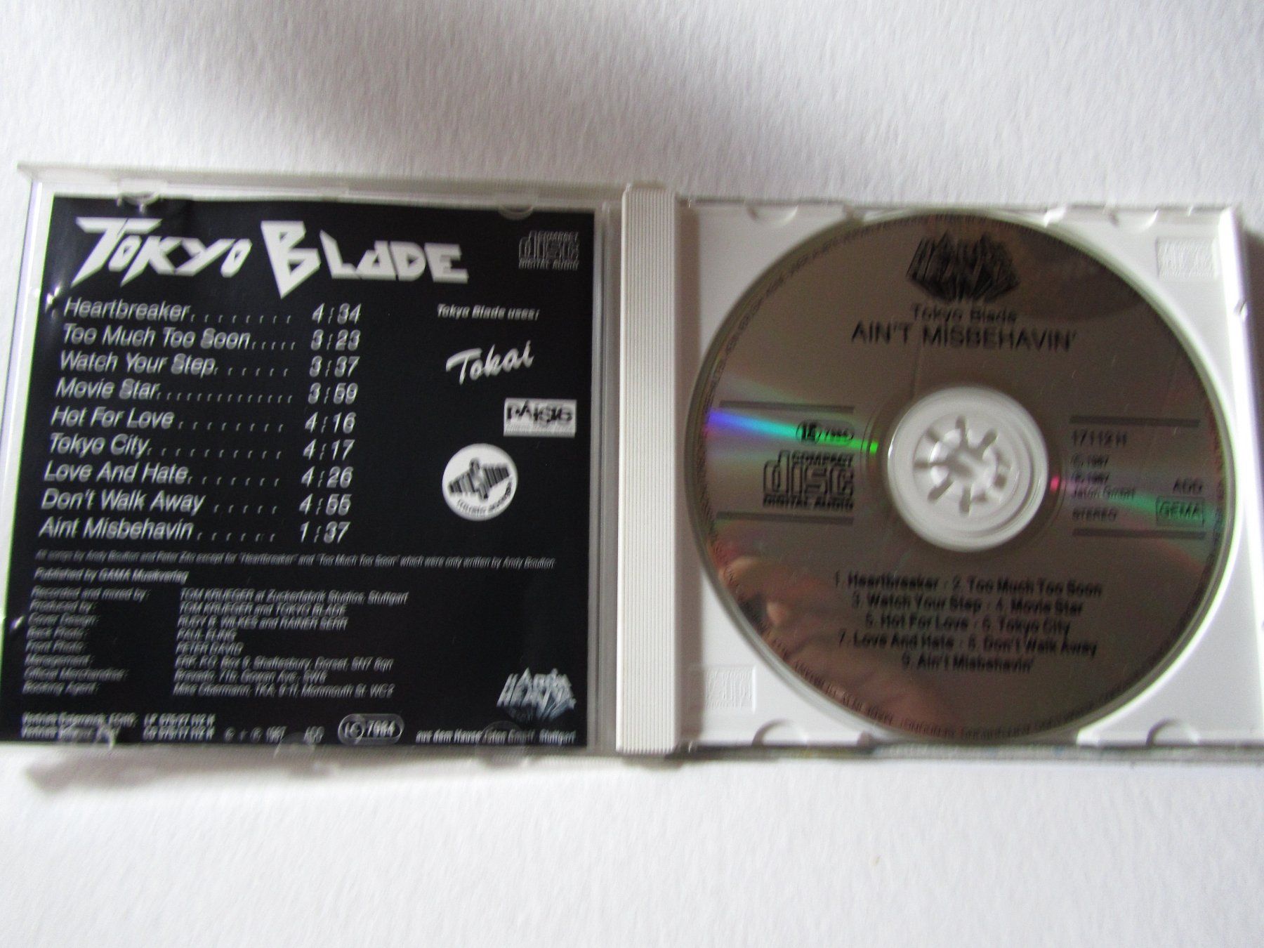 CD: Andy Boulton's Tokyo Blade, Ain't misbehavin', CD, 1987 – Usato da Weiningen ZH venduto da dietsch57 2