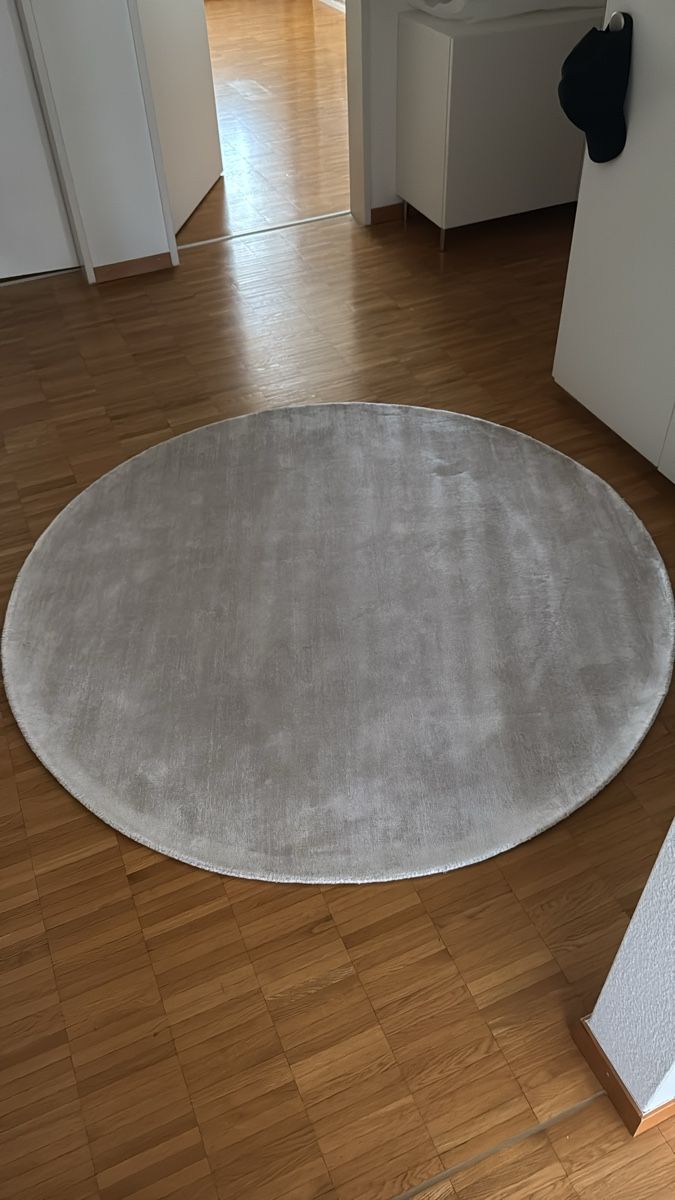 Tappeti: Benuta Viskoseteppich Nova 'Hellgrau' 160cm – Nuovo e nell'imballaggio originale da Urdorf venduto da GeNi147 1