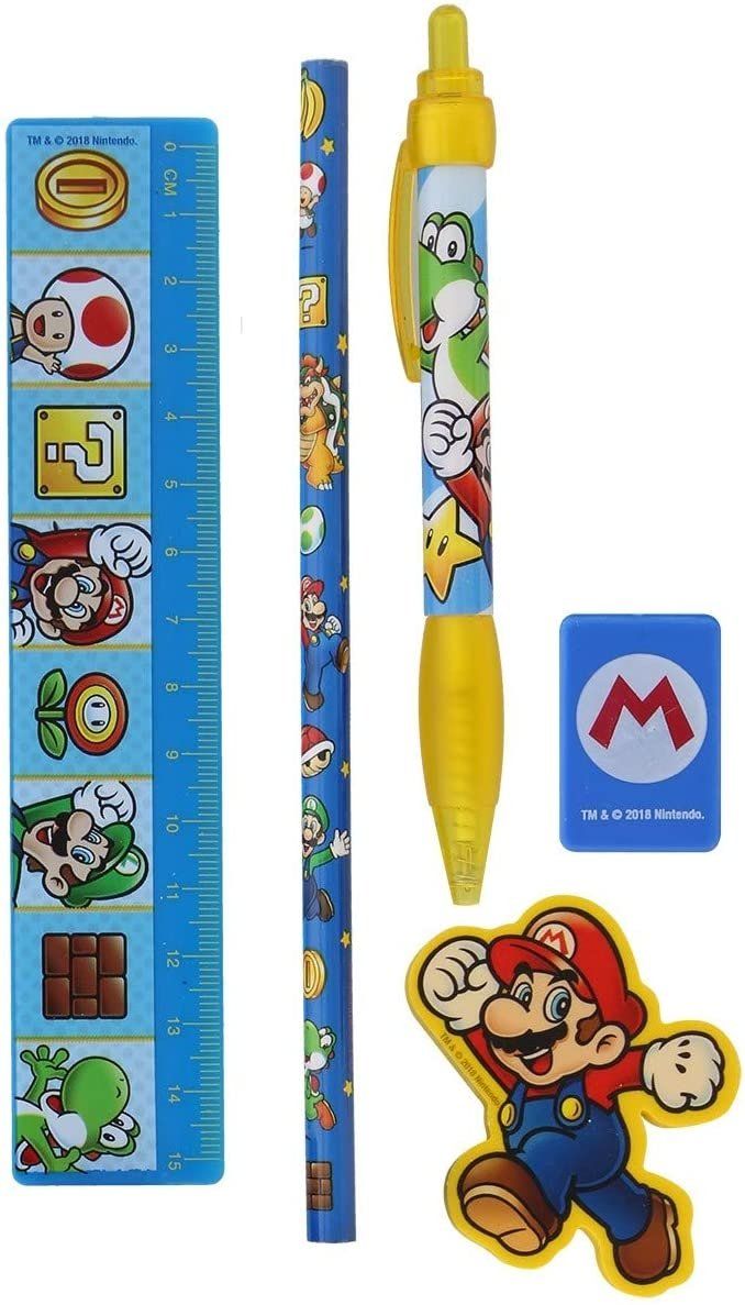 Penna & Evidenziatori: Super Mario: Characters - Standard Stationery Bag – Nuovo e nell'imballaggio originale da Niederwil SO venduto da BlueSonic 5
