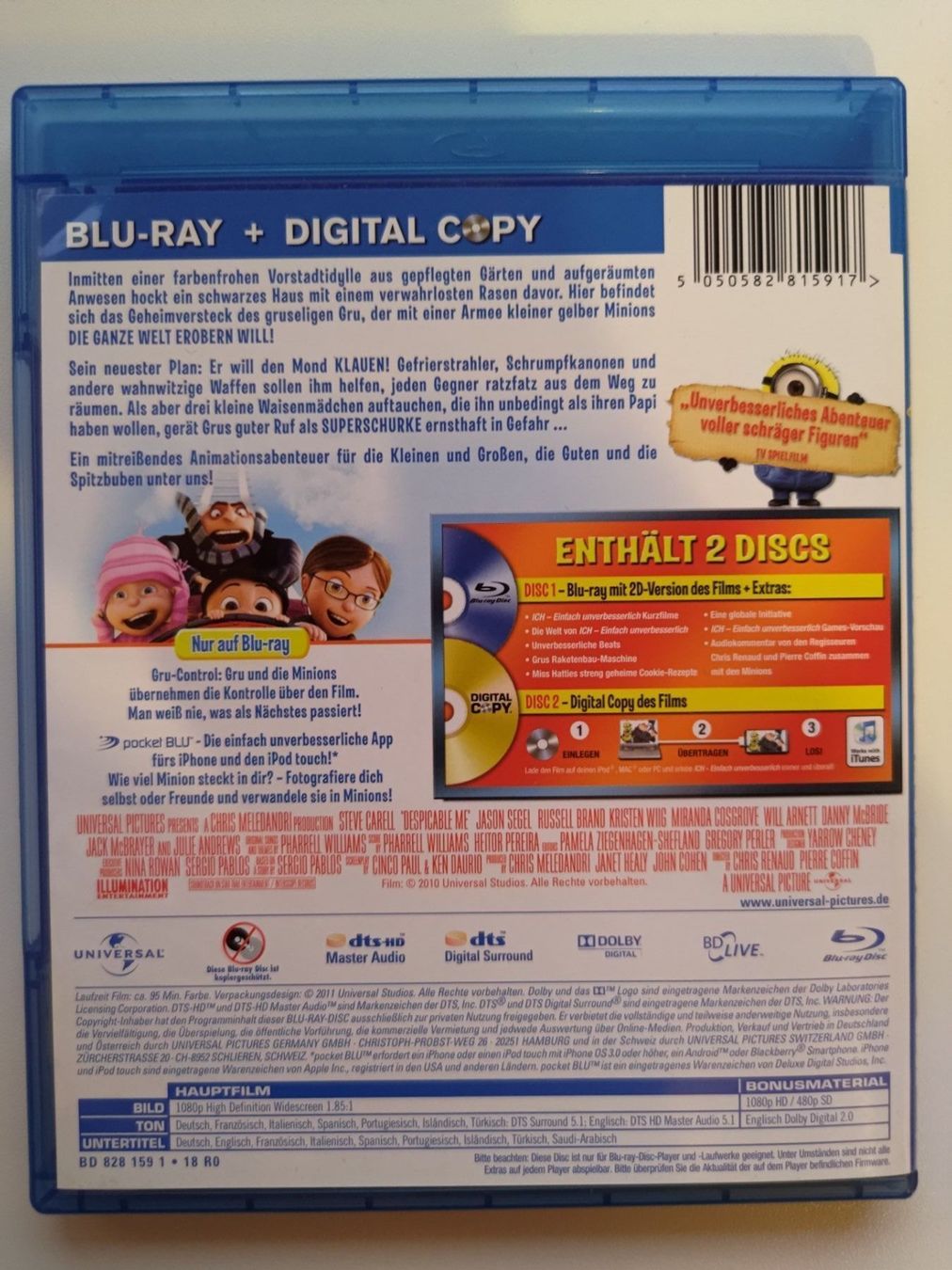 Tutti i DVDs: Ich einfach unverbesserlich – Usato da Liestal venduto da Kratzilla 2