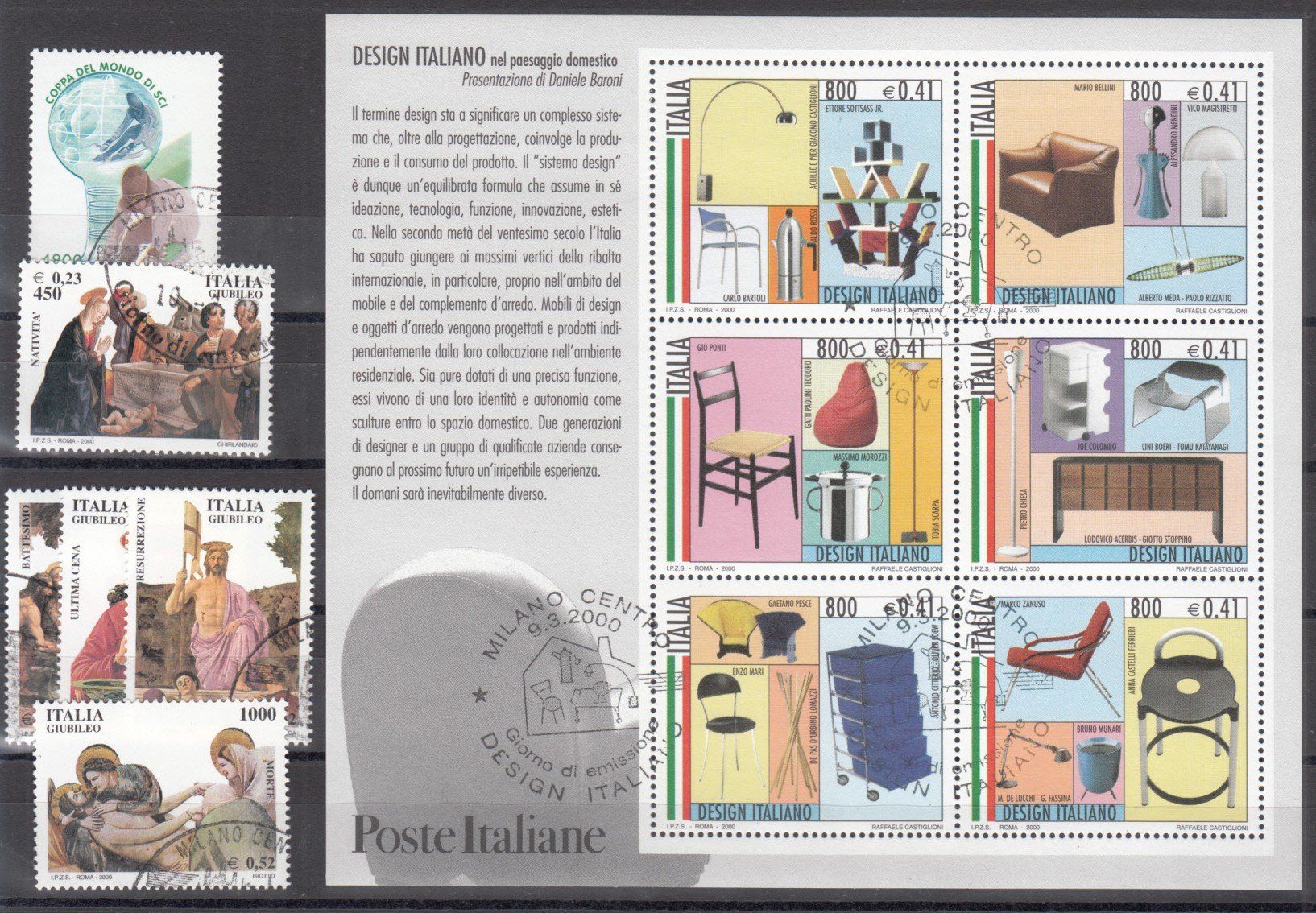 Tous les timbres: Italien 2000 mit ET – D'occasion à Bürglen TG par StampGraf 2