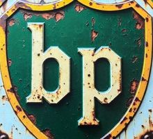 BP/ schönes Retro Schild / neu