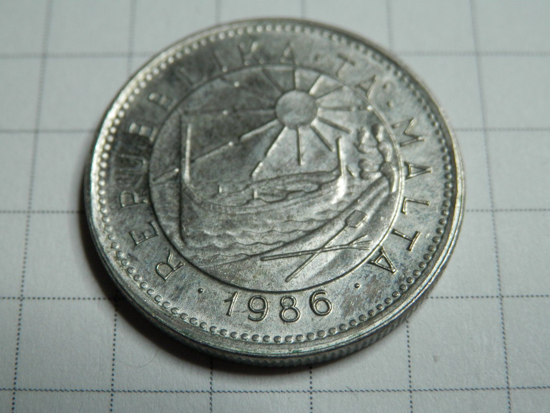 Tutti le monete: Malta 5 Cent, 1986 – Usato da Weiach venduto da weiach81