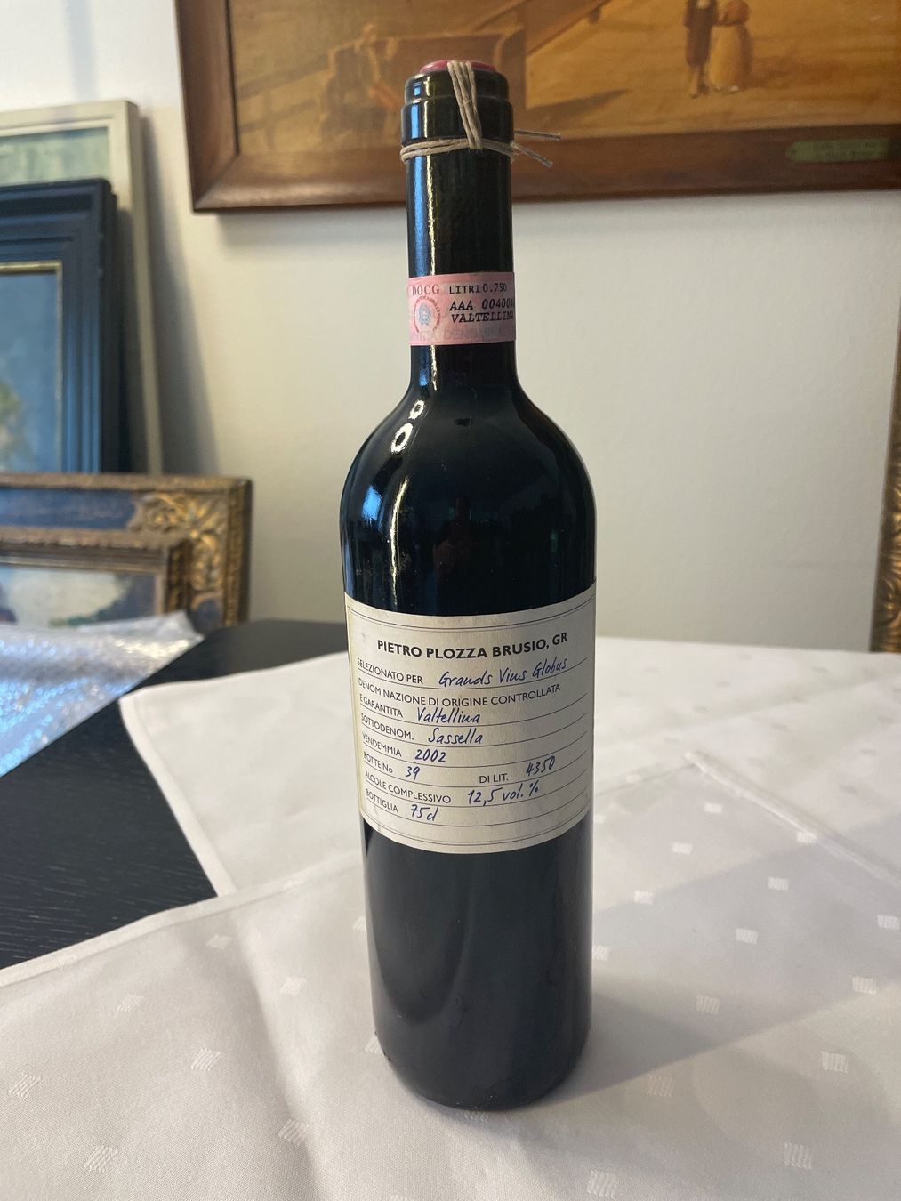 Vino: Valtellina 2002 Pietro Plozza, Brusio – Usato da Hölstein venduto da kolumbus1964
