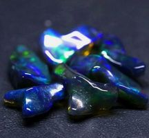 Natural Black Ethiopian Opal Rough Loose Gemstone Lot 10 Ct.