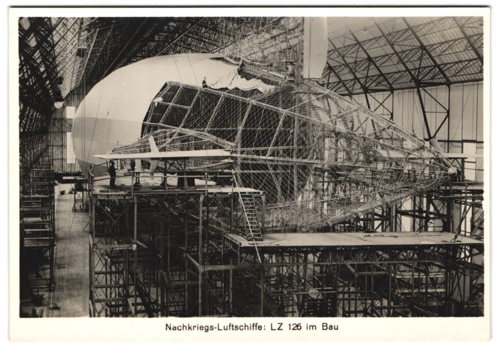 Fotografie & Manifesti: Fotografie Nachkriegsluftschiff Zeppelin – Usato da Berlin venduto da bartko-reher