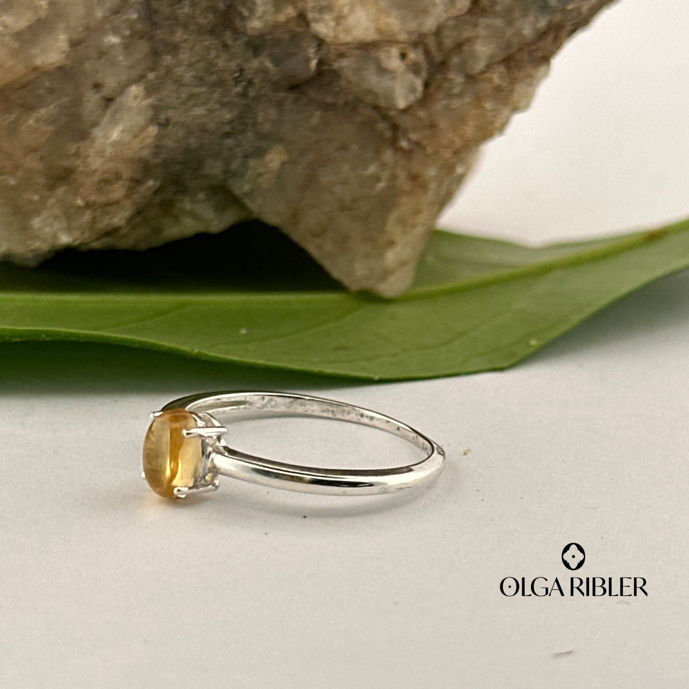Olga Ribler Anelli: Citrin Ring, Silber 925, Gr. 54 – Nuovo (secondo la descrizione) da Luzern venduto da MonikaS03 1