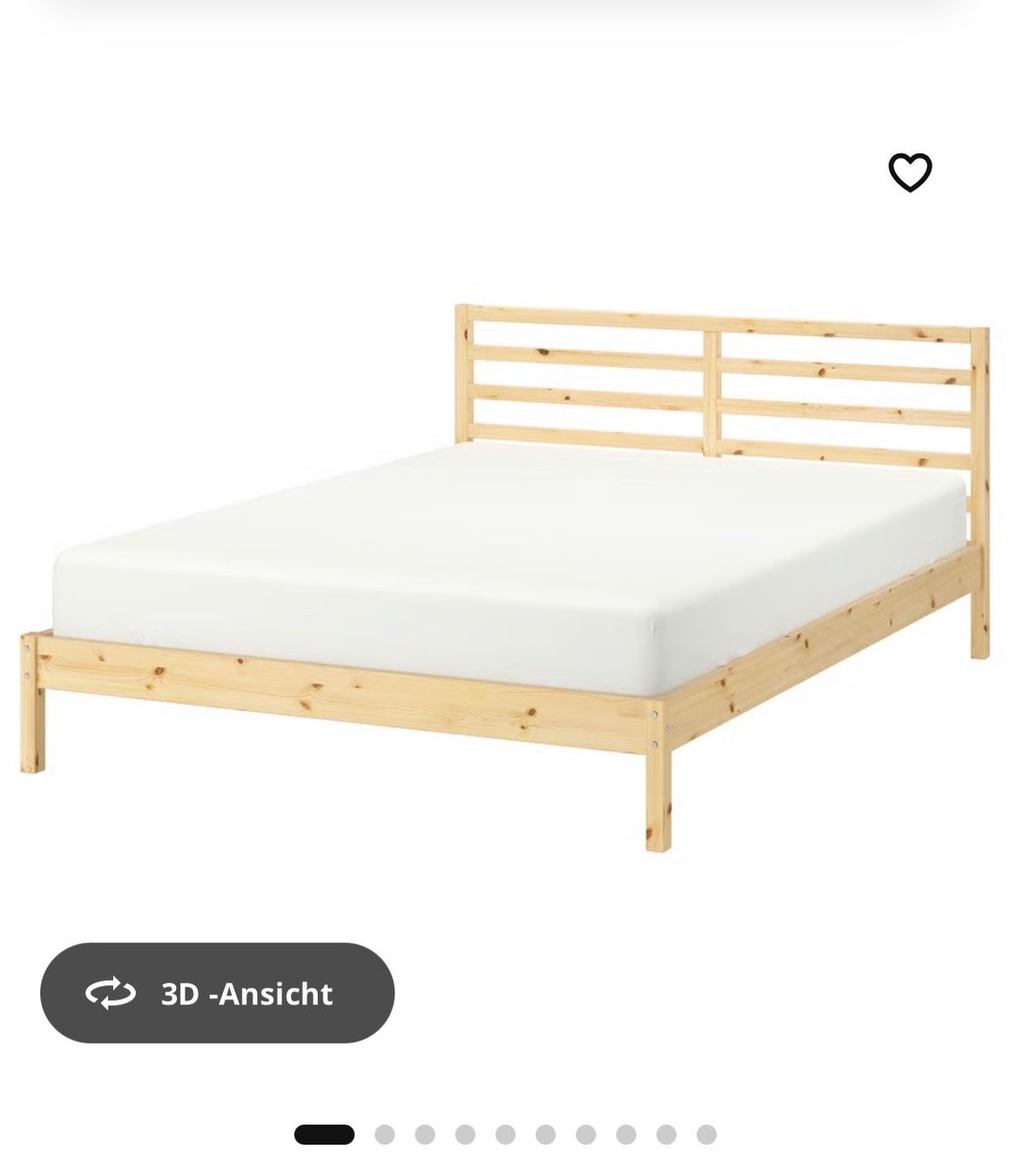 Ikea Letti: Bett & Matratze 140x200cm – Usato da Ennetbürgen venduto da Geraldine-Celine