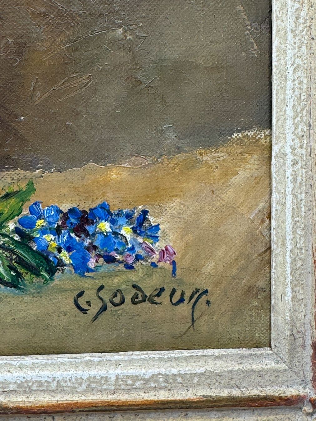 Gemälde: Blumenstillleben Ölgemälde, signiert C. SODEUR – Gebraucht aus Sachseln von BONATI01 2