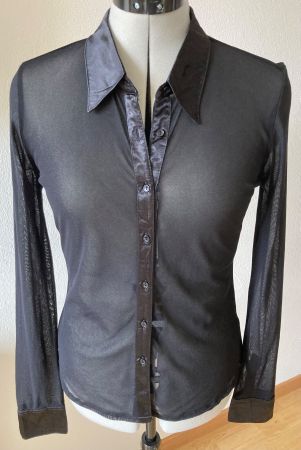 Transparente Bluse InWear, schwarz, Gr. M