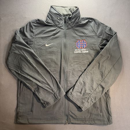 Nike Jacke, Grau, Basketball Champions, Grösse L, Vintage