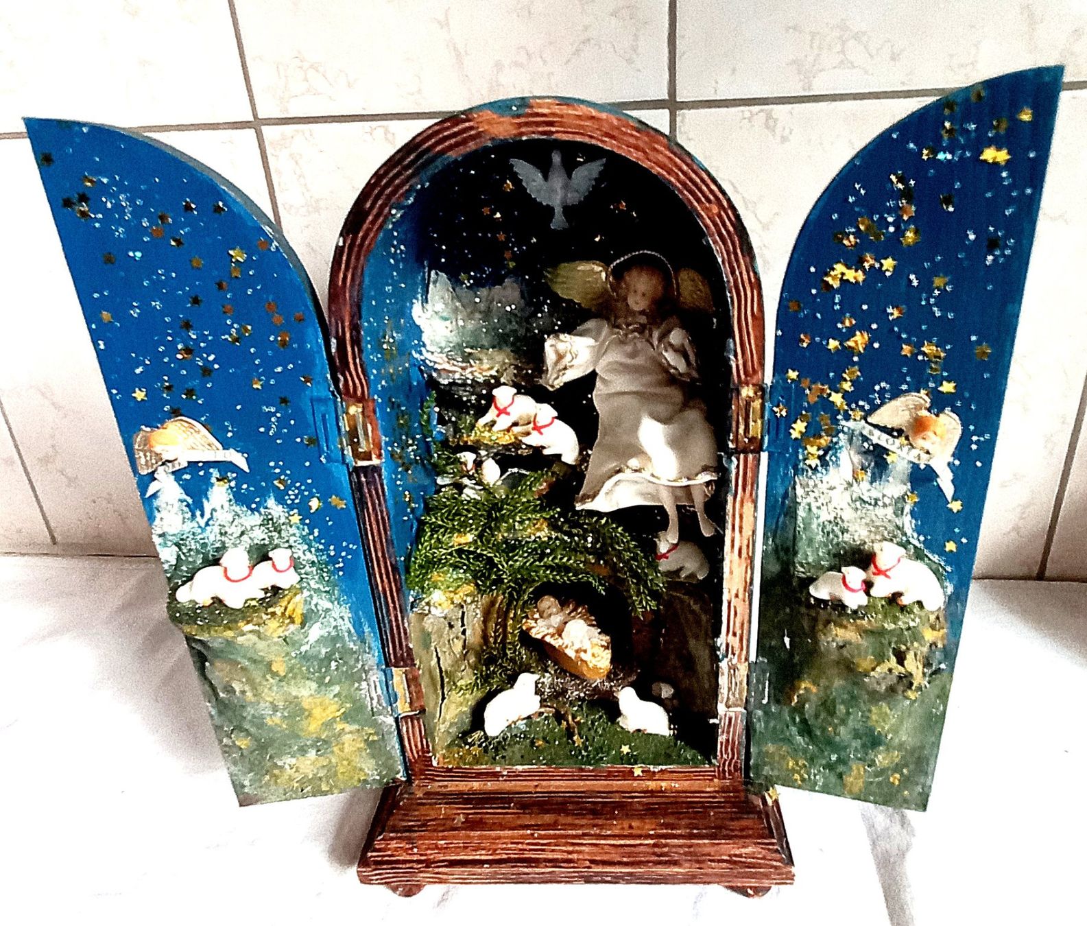 Alle Dekorationen: Weihnachtskrippe Klosterarbeit – Gebraucht aus Baar von 2cvbaar 3