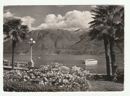 Alte Postkarte, Locarno Quai Fähre, Gelaufen
