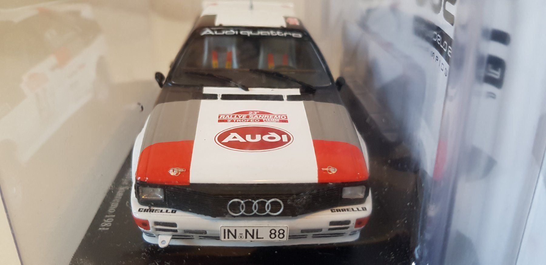 Modellini d'auto: Audi Quattro Rally  1981 Hachette  1/24 – Nuovo e nell'imballaggio originale da Fribourg venduto da 911cc 6