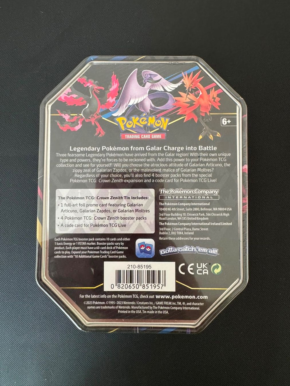 Pokémon Carte collezionabili: Pokémon Crown Zenith Tin – Usato da Seuzach venduto da provenzano18 1