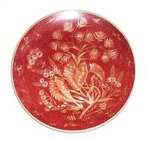 Rosenthal Porzellanteller, handbemalt, D 33cm