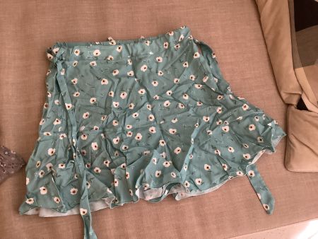 Summer skirt blue pattern