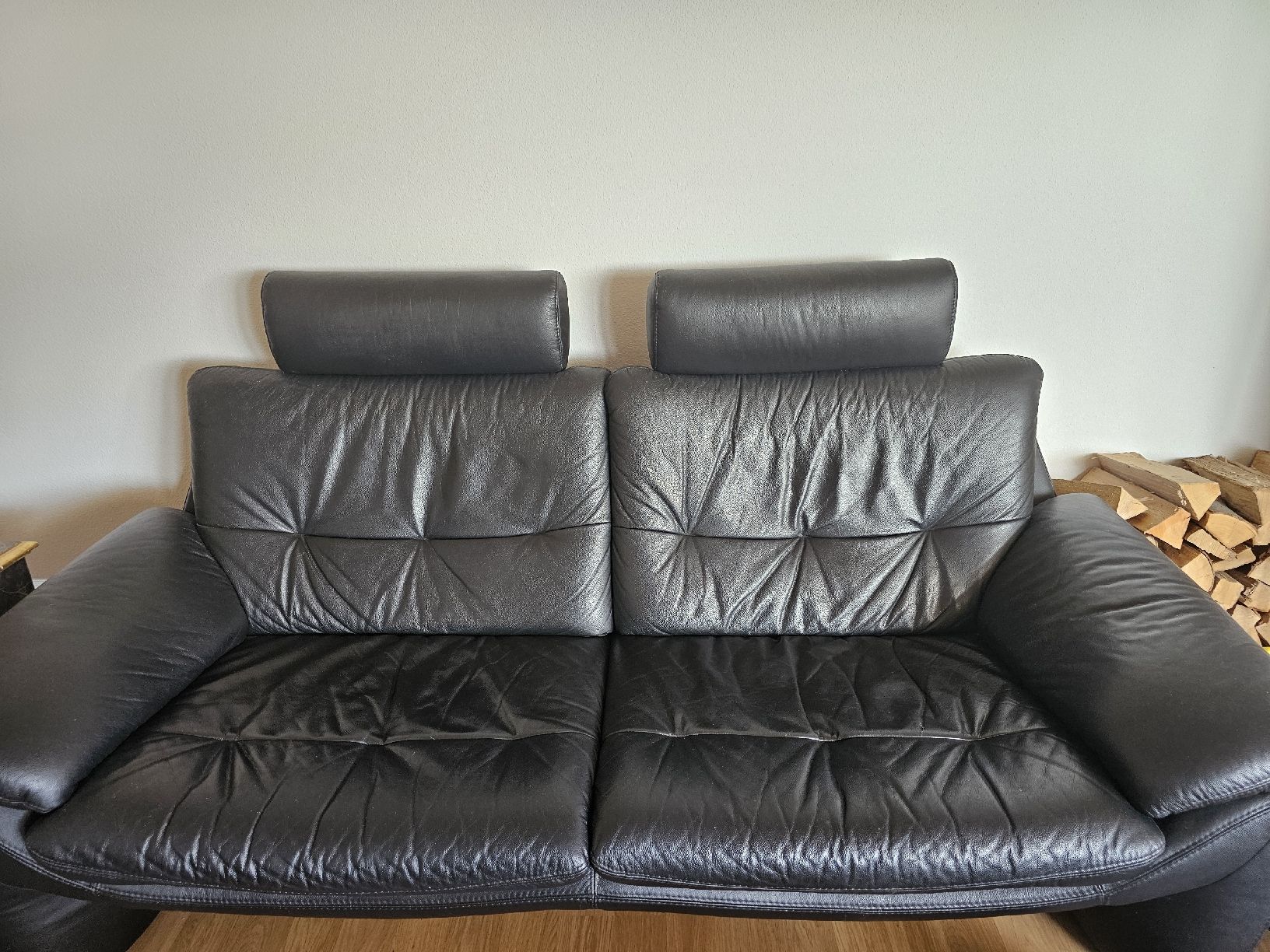 Sedie a sdraio: Echt Lederlounge mit Sessel, Sofa, Hocker – Usato da Hagendorn venduto da sar_sg52 3